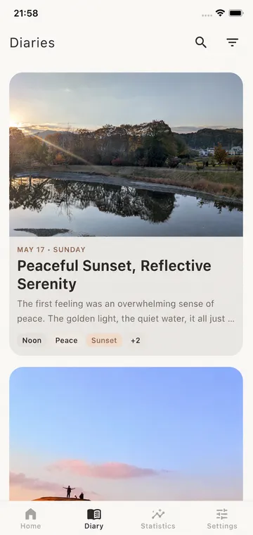 Smart Photo Diary screenshot